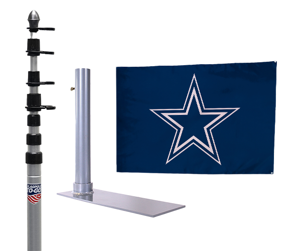 Dallas Cowboys Ultimate Tailgate Flagpole Kit