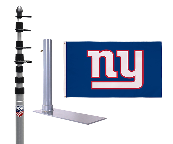 New York Giants Ultimate Tailgate Flagpole Kit