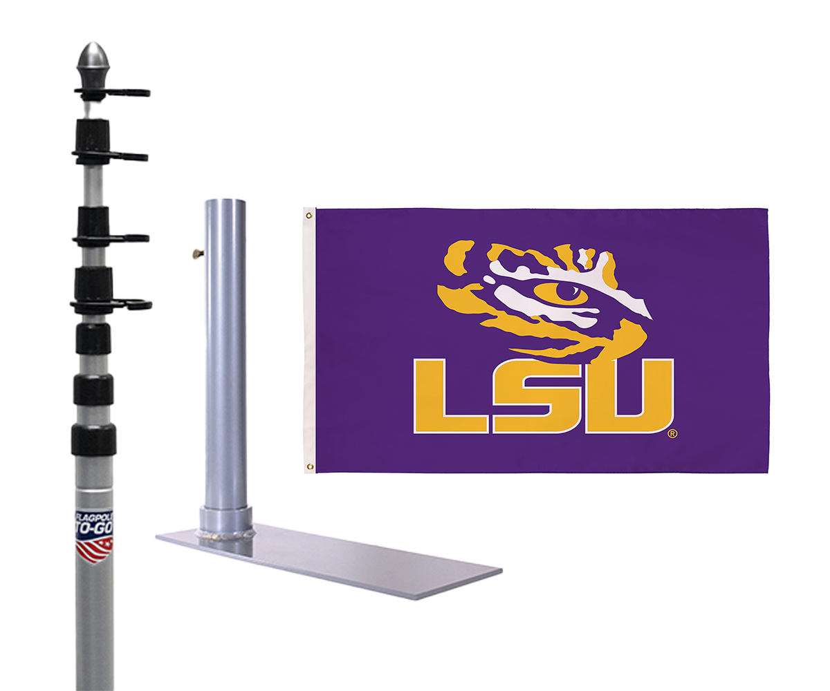  LSU Ultimate Tailgate Flagpole Kit 