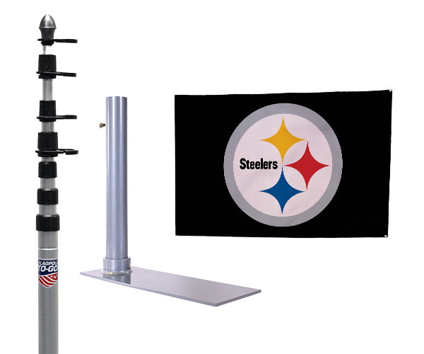 Pittsburgh Steelers Ultimate Tailgate Flagpole Kit