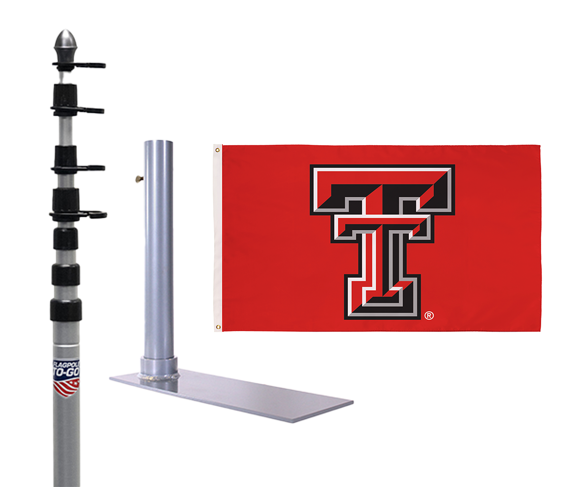 Texas Tech Ultimate Tailgate Flagpole Kit 